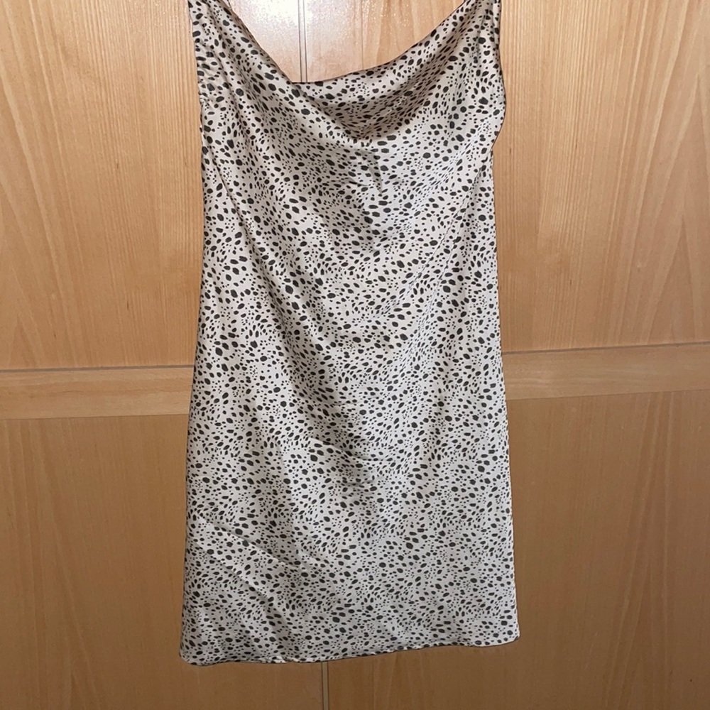 Leopard slip dress